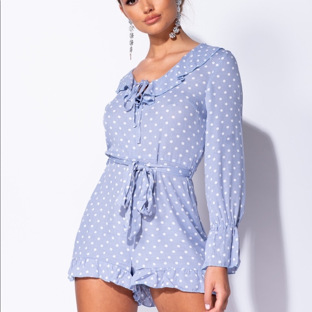 Dots & Ruffles Romper - Picture 4 of 8